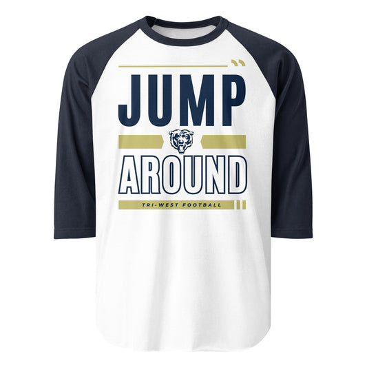 TW Football Jump Around 3/4 sleeve Oiler shirt